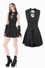 Load image into Gallery viewer, Dark Punk Spider-Web Cutout Corset Mini Dress DW1167