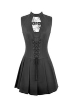 Load image into Gallery viewer, Dark Punk Spider-Web Cutout Corset Mini Dress DW1167