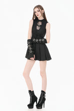 Load image into Gallery viewer, Dark Punk Spider-Web Cutout Corset Mini Dress DW1167