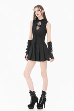 Load image into Gallery viewer, Dark Punk Spider-Web Cutout Corset Mini Dress DW1167