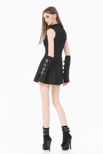Load image into Gallery viewer, Dark Punk Spider-Web Cutout Corset Mini Dress DW1167