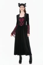 Load image into Gallery viewer, Victorian Burnout Velvet Gothic Long Dress DW1170