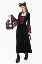 Load image into Gallery viewer, Victorian Burnout Velvet Gothic Long Dress DW1170