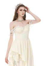 Load image into Gallery viewer, Vintage Gothic Textured Lace Irregular Strap Dress DW1172