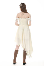 Load image into Gallery viewer, Vintage Gothic Textured Lace Irregular Strap Dress DW1172