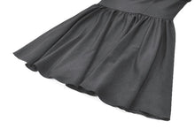 Load image into Gallery viewer, Romantic Gothic High-Neck Sheer Mesh Dress with Layered Lace Frill and Bell Sleeves DW1176
