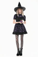 Load image into Gallery viewer, Purple Skull Whisper - Dark Lolita Dress with Skull Print  DW1183