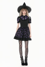 Load image into Gallery viewer, Purple Skull Whisper - Dark Lolita Dress with Skull Print  DW1183