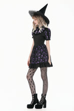 Load image into Gallery viewer, Purple Skull Whisper - Dark Lolita Dress with Skull Print  DW1183