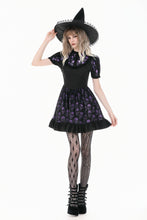 Load image into Gallery viewer, Purple Skull Whisper - Dark Lolita Dress with Skull Print  DW1183
