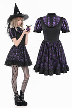 Load image into Gallery viewer, Purple Skull Whisper - Dark Lolita Dress with Skull Print  DW1183