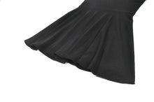 Load image into Gallery viewer, Dark Punk Style Black Mini Dress with Cut-out Cross Straps  DW1197