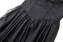 Load image into Gallery viewer, Gothic Black Tulle Feather Fantasy dress DW780