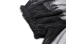 Load image into Gallery viewer, Gothic Dark Night Elf winged hem mesh dress DW796
