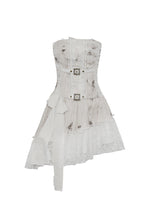 Load image into Gallery viewer, Steampunk dye asymmetric sexy dress DW886