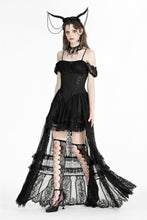 Load image into Gallery viewer, Gothic noble romantic lace hi-low dress. DW950