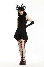 Load image into Gallery viewer, Little Devil black and red tail shirt dress DW958