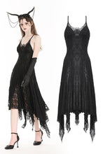 Load image into Gallery viewer, Gothic ghostly mysterious sexy lace irregular dress DW965