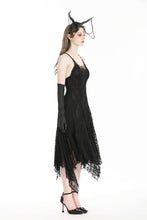 Load image into Gallery viewer, Gothic ghostly mysterious sexy lace irregular dress DW965