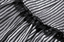Load image into Gallery viewer, Dark stripes preppy style dress. DW971