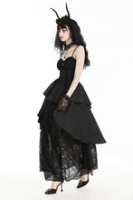 Load image into Gallery viewer, Gothic death butterfly layered hi-low dress. DW977