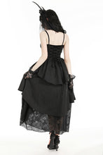 Load image into Gallery viewer, Gothic death butterfly layered hi-low dress. DW977
