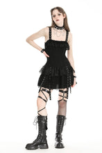 Load image into Gallery viewer, Punk rock black edgy rebellious dress DW978
