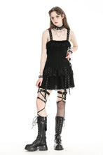 Load image into Gallery viewer, Punk rock black edgy rebellious dress DW978
