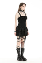 Load image into Gallery viewer, Punk rock black edgy rebellious dress DW978