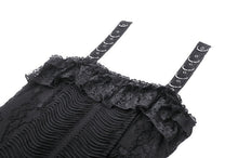 Load image into Gallery viewer, Punk rock black edgy rebellious dress DW978