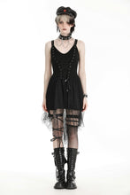 Load image into Gallery viewer, Irregular spider web knit dress with metal pentagrams DW979
