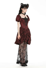 Load image into Gallery viewer, Gothic retro red court dress DW982