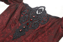 Load image into Gallery viewer, Gothic retro red court dress DW982
