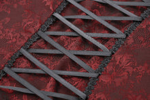 Load image into Gallery viewer, Gothic retro red court dress DW982