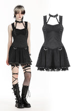 Load image into Gallery viewer, Punk black rebel lace dress. DW986