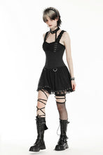 Load image into Gallery viewer, Punk black rebel lace dress. DW986
