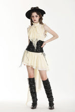 Load image into Gallery viewer, Steampunk Explorer&#39;s beige irregular lace dress DW994