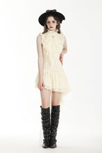 Load image into Gallery viewer, Steampunk Explorer&#39;s beige irregular lace dress DW994