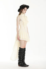 Load image into Gallery viewer, Steampunk Explorer&#39;s beige irregular lace dress DW994