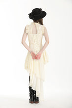 Load image into Gallery viewer, Steampunk Explorer&#39;s beige irregular lace dress DW994