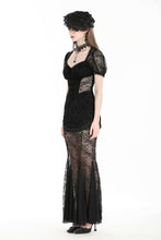 Load image into Gallery viewer, Gothic dark elegant sexy lace mermaid dress DW996