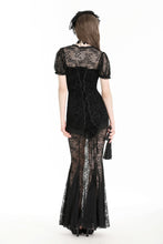 Load image into Gallery viewer, Gothic dark elegant sexy lace mermaid dress DW996