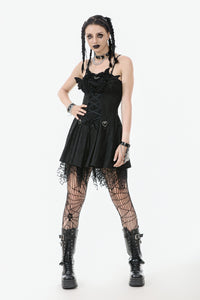 Gothic Dark Demon Pleated Dress DW997