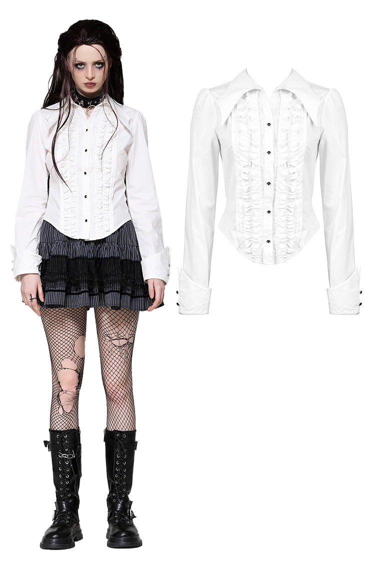 White Gothic Demon Shirt IW103WH