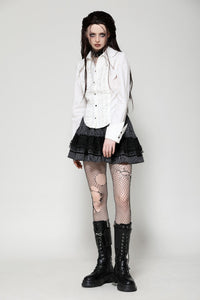 White Gothic Demon Shirt IW103WH