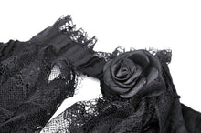 Load image into Gallery viewer, Gothic tattered cape mock two-piece blouse IW110