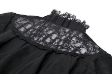 Load image into Gallery viewer, Gothic tattered cape mock two-piece blouse IW110