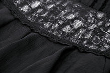 Load image into Gallery viewer, Gothic tattered cape mock two-piece blouse IW110