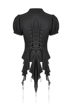 Load image into Gallery viewer, Deep V-neck gothic pleated blouse IW112-1