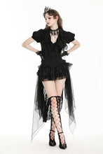 Load image into Gallery viewer, Deep V-neck gothic pleated blouse IW112-1